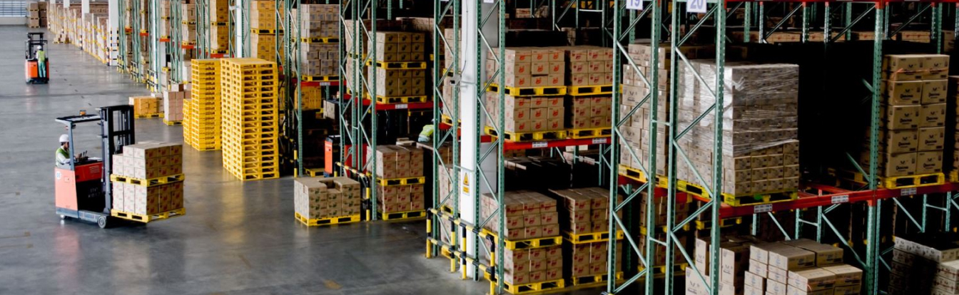 フォークリフトの作業の様子